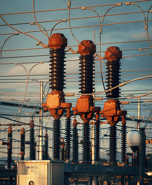 Interfaz de gemelo digital de subestación eléctrica